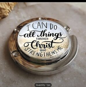 Inspirational Silver Purse Hook Magnetic